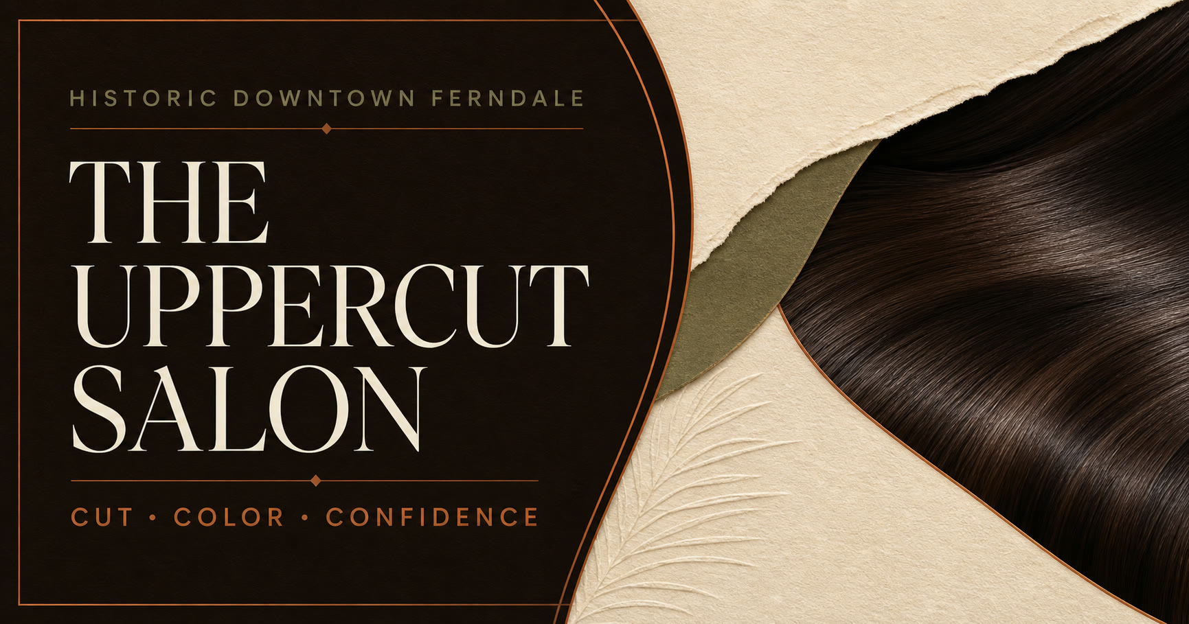 The Uppercut Salon website design example